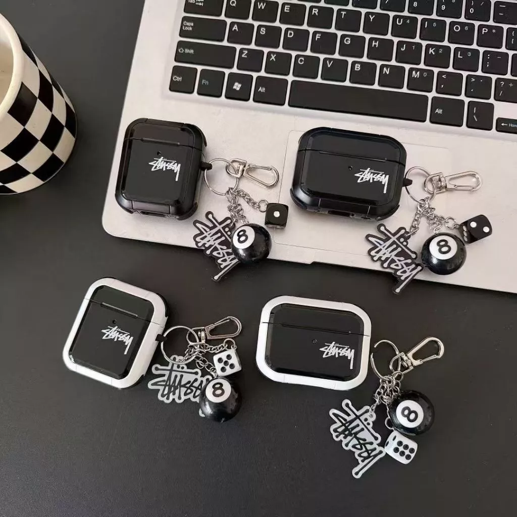 เคสหูฟัง AirPods 9 สี สําหรับ AirPods 1/2/3/Pro/Pro2 ลายลูกเต๋าบิลเลียด
