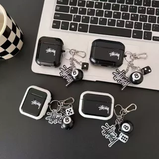 เคสหูฟัง AirPods 9 สี สําหรับ AirPods 1/2/3/Pro/Pro2 ลายลูกเต๋าบิลเลียด
