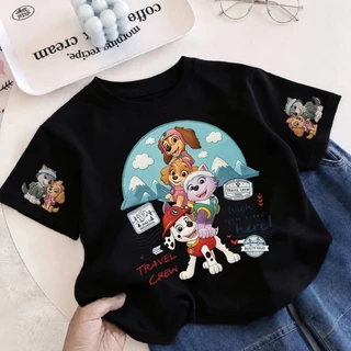 【จัดส่งภายใน 24 ชม.】เสื้อยืดเด็ก PAW Patrol ลายการ์ตูนยอดฮิต ผ้า Sorona สวมใส่สบาย เหมาะสำหรับเด็กผู้ชายและเด็กผู้หญิง
