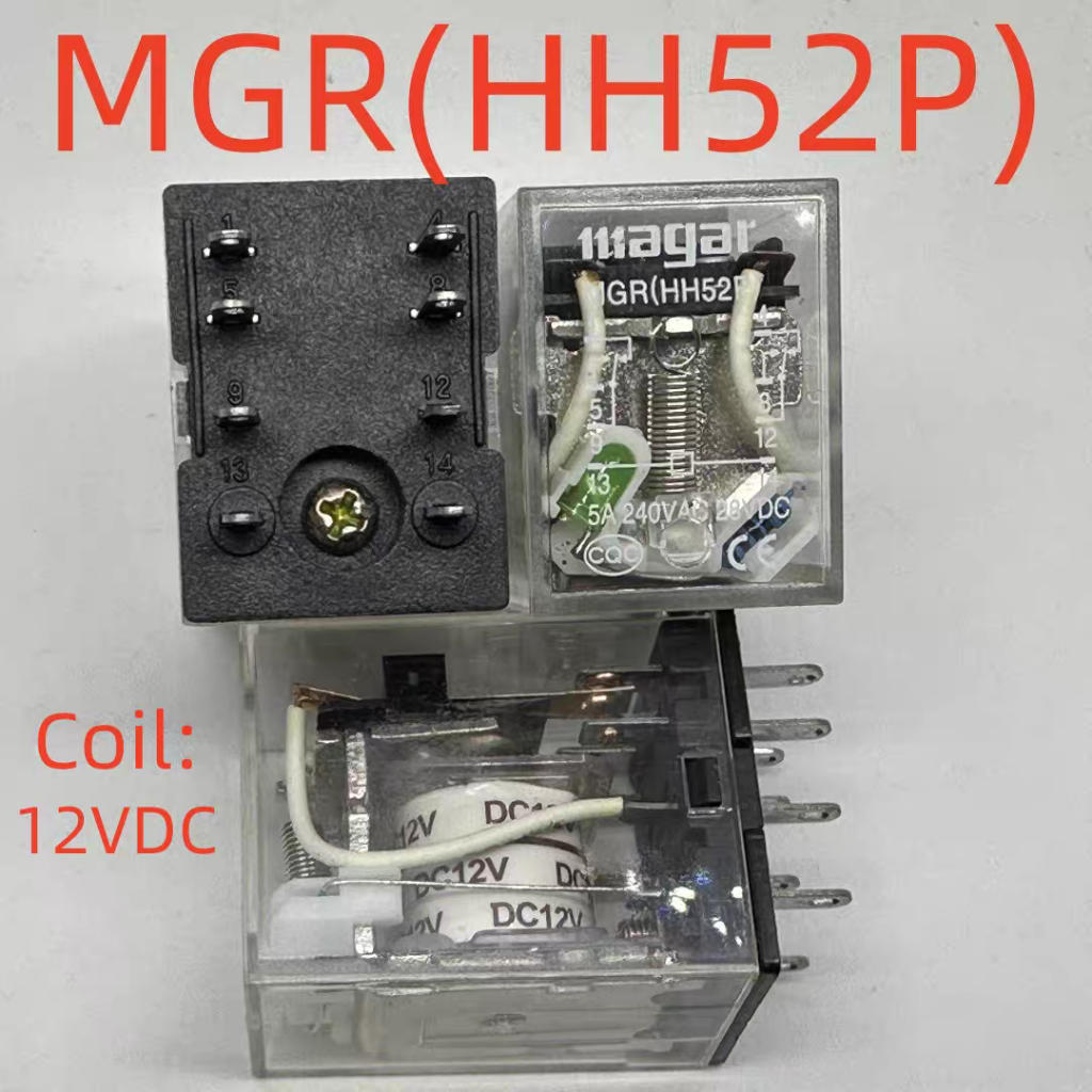 รีเลย์ MGR (HH52P (HH54P) 12V/24VDC