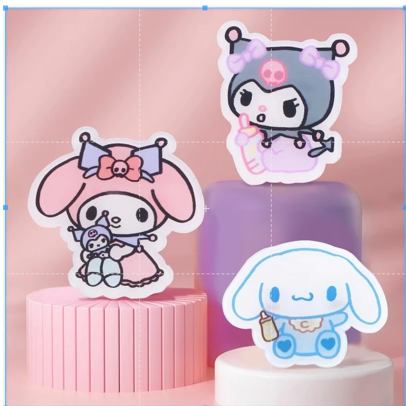 YIMI DIY หนังสือการ์ตูนของเล่น Qute สติกเกอร์แม่เหล็กเครื่องประดับของขวัญวันเกิด