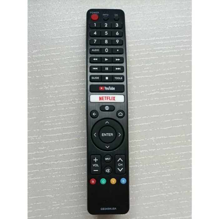 SHARP LEDAndroid TVSmart รีโมทคอนโทรล 326 เข้ากันได้กับ GB326WJSA , GB238WJSA , GB105WJSA , GA806WJS