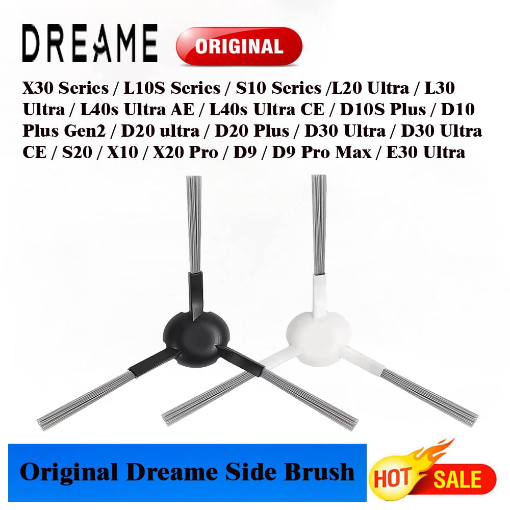 แปรงด้านข้างต้นฉบับสําหรับ Dreame L10s Ultra Gen2/S10 Pro/L20 Ultra/L30 Ultra/D30 Ultra/D9 Max/X30 U
