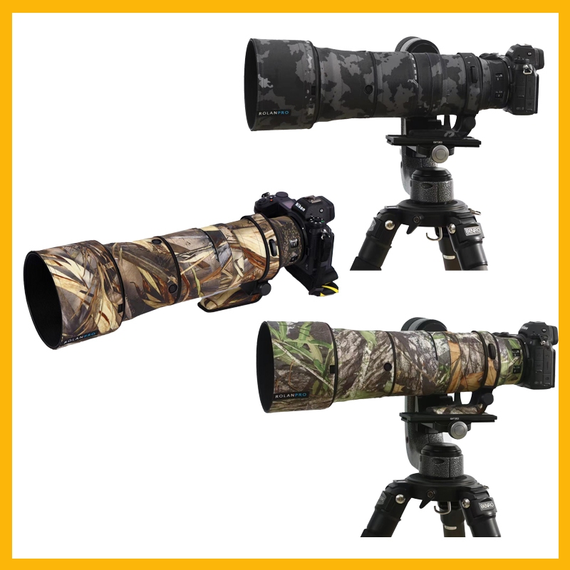 ROLANPRO Nikon NIKKOR Z180-600mm F/5.6-6.3 VR Waterproof Lens Camouflage Coat Camouflage Rain Cover 