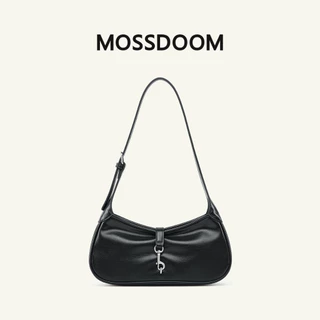 MOSSDOOM Zovie Bag กระเป๋าสะพายไหล่ทรงมินิ หนังสัมผัสนุ่ม ปรับสายได้ ดีไซน์โค้งมน เรียบหรู พกพาง่าย