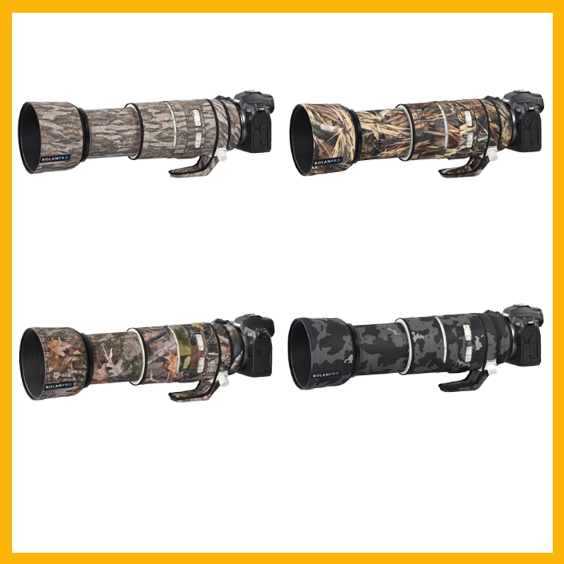 ROLANPRO Canon RF100-500mm F4.5-7.1 L IS USM Waterproof Lens Camouflage Coat Camouflage Rain Cover L
