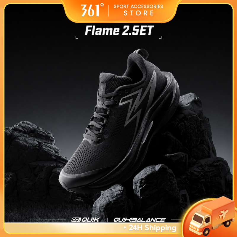 361 Degrees Flame 2.5 ET รองเท้าวิ่ง Nylon Plate Racing Lightweight Energy Return รุ่น 672442207