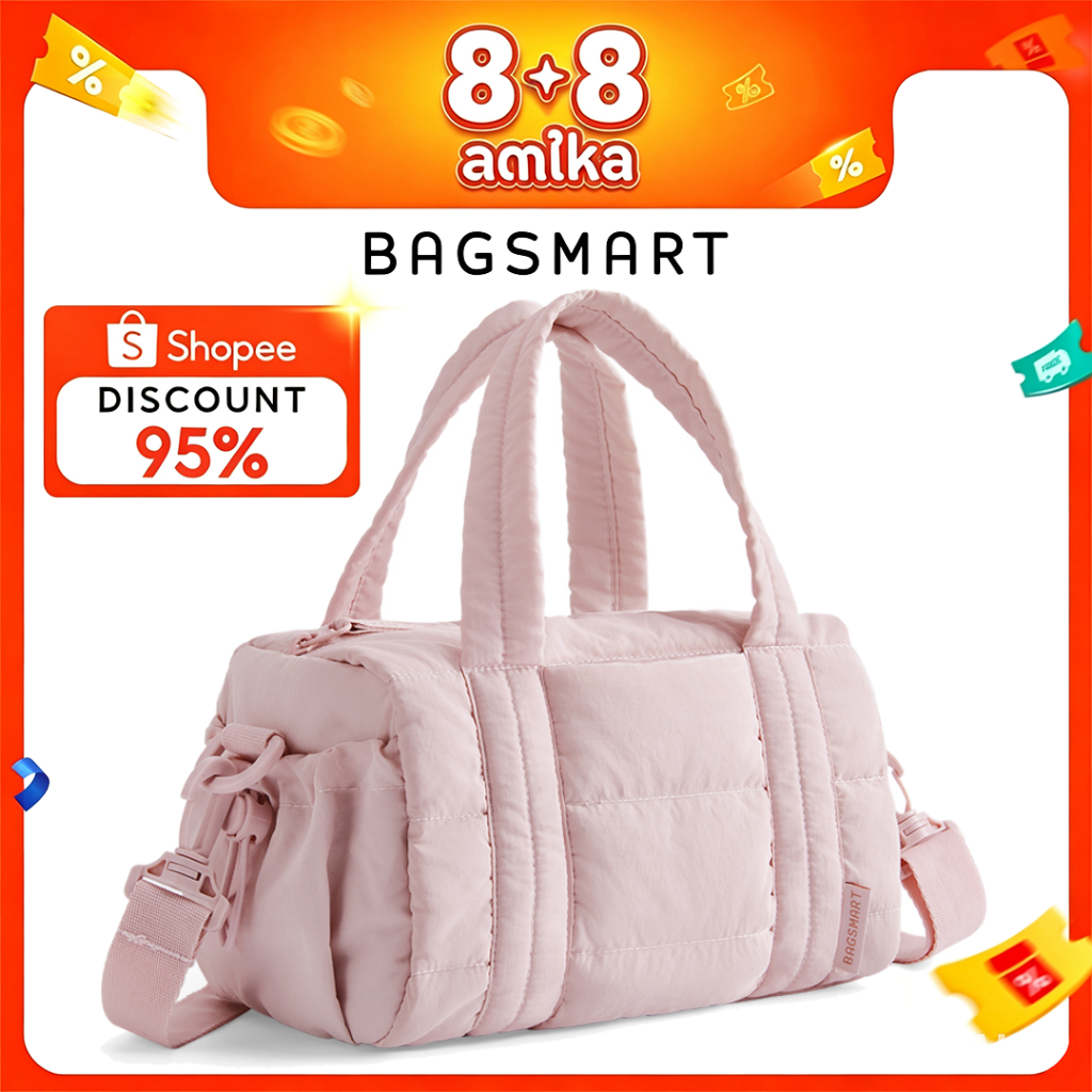 BAGSMART Versatile Duffel Crossbody Bag for Women Lightweight Mini Gym Bag Compact Handbag Shoulder Sling Bag