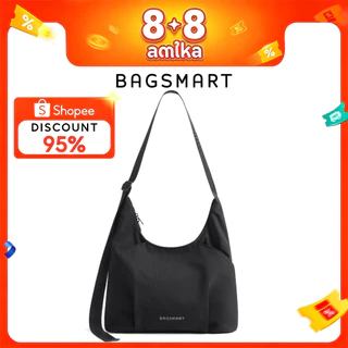 BAGSMART แฟชั่น Crossbody bag ความจุขนาดใหญ่ กันน้ำ สายรัดปรับได้ Shoulder Bag Hobo Bag กระเป๋ามือ