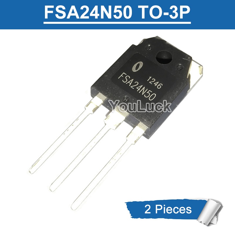 2 ชิ้น FSA24N50 TO-3P 24A/500V N-Channel MOSFET ทรานซิสเตอร์ใหม่เดิม