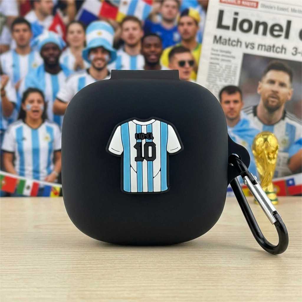 เคสซิลิโคนสําหรับ Anker Soundcore R60i NC R50i NC - Messi Football World Cup Design กันกระแทกหูฟัง