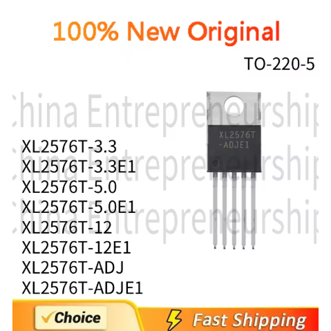 5 ชิ้น TO-220-5 DIP XL2576T-3.3 XL2576T-3.3E1 XL2576T-5.0 XL2576T-5.0E1 XL2576T-12 XL2576T-A76T-ใหม่