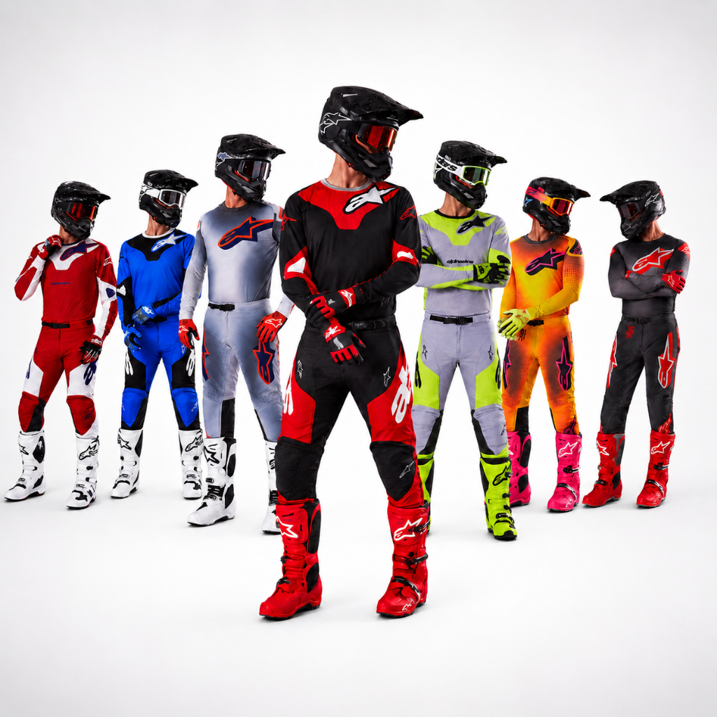 Alpinestars MX Motocross Gear Set Jersey Pants Dirt Bike Enduro Off Road Racing Suit S-XXL