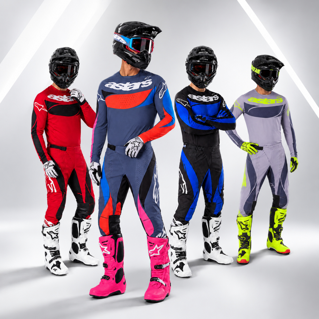 Alpinestars MX Motocross Gear Set Jersey Pants Dirt Bike Enduro Off Road Motorcycle Racing Suit