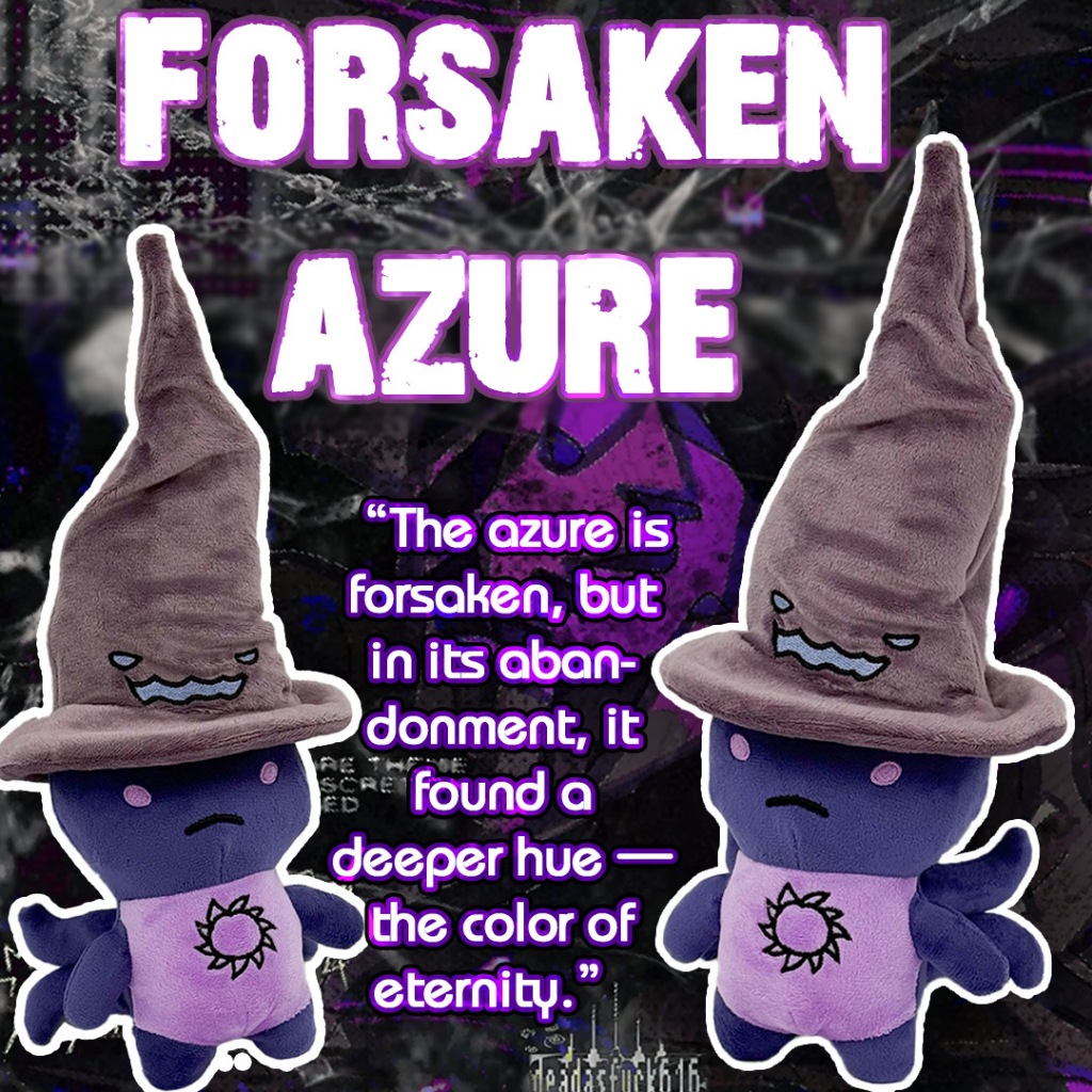 Forsaken Azure Plush ของเล่น Roblox เกมอุปกรณ์ต่อพ่วงตุ๊กตาสีม่วง Wizard Tentacle Azure ตุ๊กตาตุ๊กตา