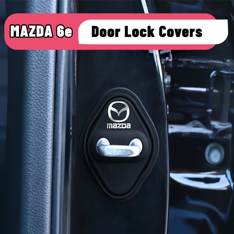 ผ้าคลุมล็อคประตูซิลิโคน Mazda 6e ดูดซับแรงกระแทก ป้องกัน กันกระแทก คุณภาพสูง ตรงรุ่น ติดตั้งง่าย ทนท