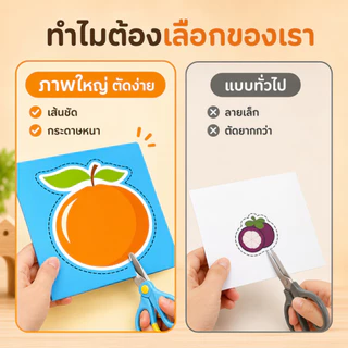 ชุดตัดกระดาษ (แถมฟรี!กรรไกร) ตัดกระดาษ DIY ตัดกระดาษทำมือสำหรับเด็กอนุบาล DIY เสริมพัฒนาการเด็ก ของเล่นเด็ก
