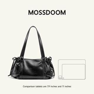 MOSSDOOM Lyva Bag กระเป๋าสะพายไหล่ทรงโฮโบ ใบใหญ่ หนังสัมผัสนุ่ม จุของได้เยอะ ดีไซน์เรียบหรู แมตช์ทุกลุค