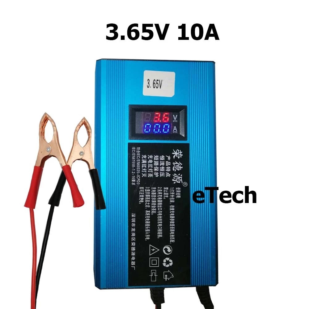 3.2V 3.65V Lifepo4 Charger แบตเตอรี่ลิเธียมเหล็กฟอสเฟต 10A 15A 20A 30A 50A Single Cell LFP Series Pa