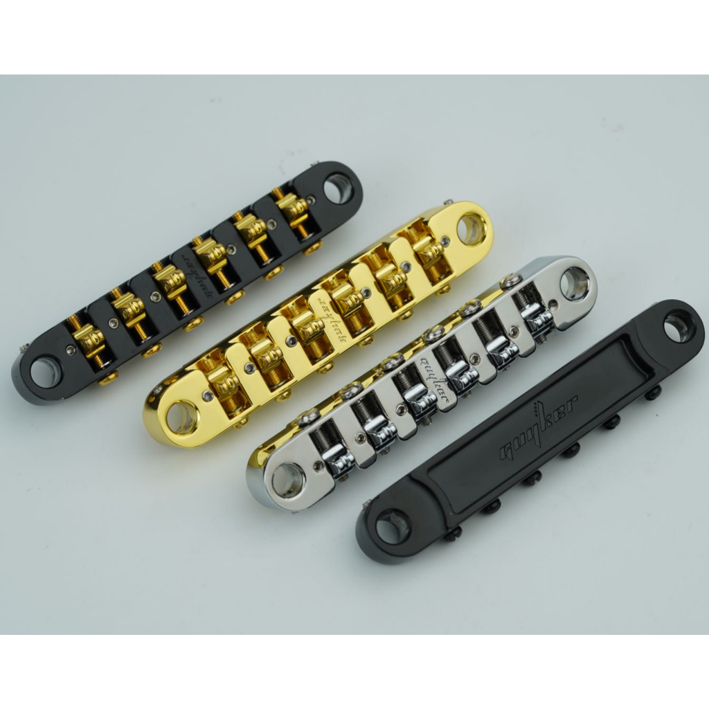 Guyker กีตาร์ไฟฟ้าล็อคแบบปรับได้ 6 สาย Zinc AlloyGuitar Bridge, GM