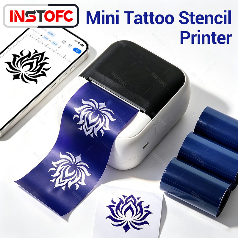 Mini Tattoo Stencil Printer Pocket Tattoo Maker Inkless Tattoo Printing สําหรับ รูปแบบขนาดเล็ก