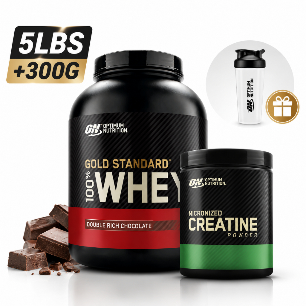 ON Gold Standard 100% Whey Protein 5LBS Double Rich Chocolate Muscle Recovery + ฟรี Shaker