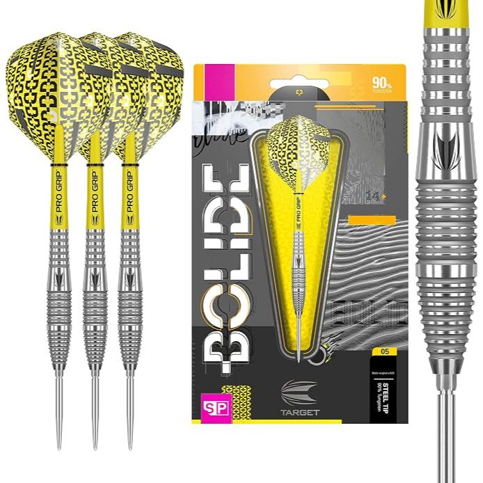 Target Darts Bolide Tungsten Swiss Point Steel Tip Darts Set,Barrel 05,22G/24G