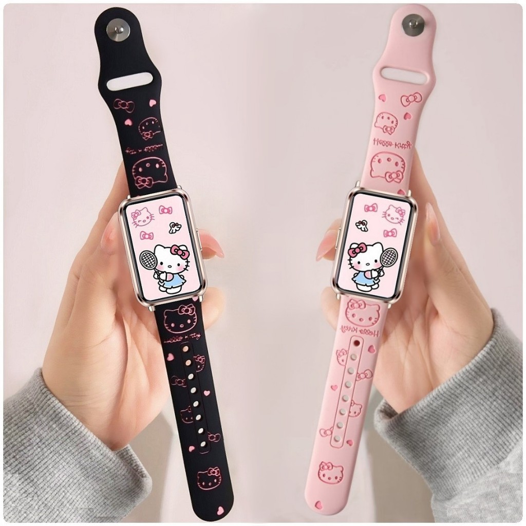 Lovely Carved Strap Compatible For สาย Samsung Galaxy Fit 3 Strap สาย Samsung Fit 3 Strap Soft สาย S
