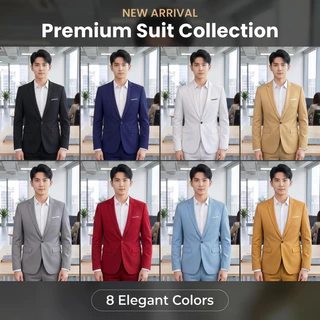 【Local Delivery】ผู้ชายขนาดบวกเสื้ออย่างเป็นทางการธุรกิจสีดําแจ๊กเก็ตแจ็คเก็ตลําลองเสื้อเกาหลีสํานักงานสูทสลิมฟิตทักซิโด้แต่งงาน