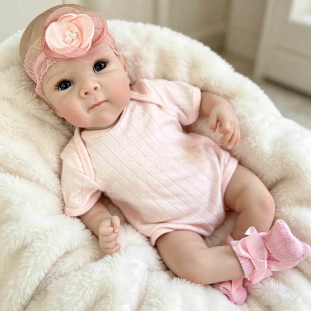 18 นิ้ว 45 ซม.Bettie ทารกแรกเกิด Reborn ตุ๊กตาเด็ก Soft Touch Cuddly เด็กหลายชั้นภาพวาด 3D ผิวที่มีห