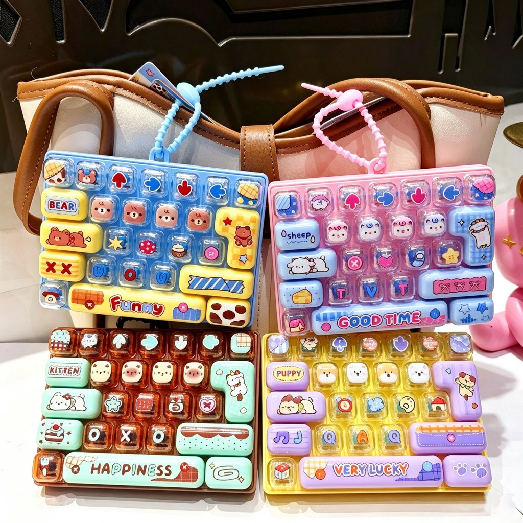ของเล่นกดปุ่มเซนเซอร์ 26 ปุ่ม พกพาน่ารัก ที่คลายเครียด พวงกุญแจแฟชั่นใช้ประจำวัน