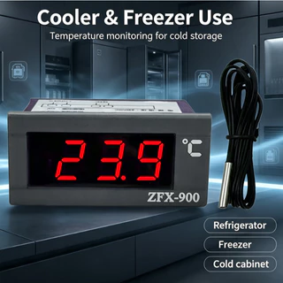Zfx-900 เครื่องวัดอุณหภูมิในตัวแผงแสดงอุณหภูมิดิจิตอลอัจฉริยะสำหรับตู้เย็นตู้เย็นแช่แข็งเย็นลึกขายดี