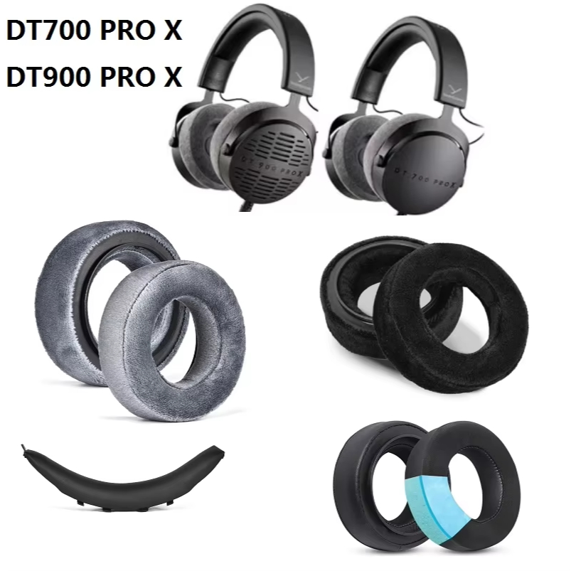 แผ่นรองหูฟังสําหรับ Beyerdynamic DT700 Pro X,DT900 Pro X หูฟังเปลี่ยน Earmuffs หูถ้วยชุดฟังแถบคาดศีร