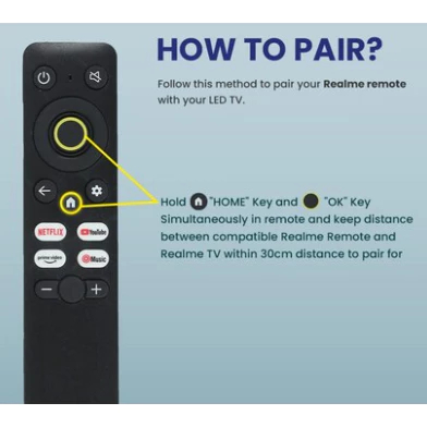 Out of Stock Realme คุณภาพระดับพรีเมียมเหมาะสําหรับ Realme Stick Netflix Youtube Prime เครื่องเล่นเพ