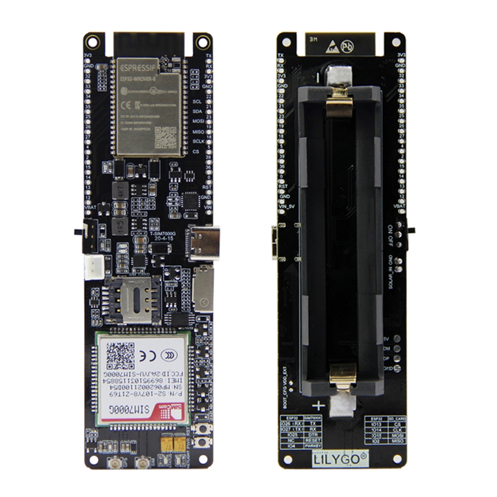 LILYGO T-SIM7000G บอร์ดพัฒนา ESP32+Cat-M/NB-IoT/GSM การสื่อสารหลายโหมด Global Version Low-Power IoT 
