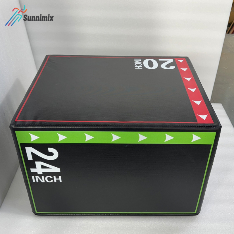 Sunnimix 3-in-1 Plyometric Portable Jump Box กล่องฝึกฝนแบบมัลติฟังก์ชันสำหรับฟิตเนสและออกกำลังกายที่บ้าน 40*50*60 ซม.