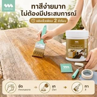 SANQING สีน้ํามันแว็กซ์ไม้ธรรมชาติ สูตรน้ํา สีใส กันน้ํา กันแดด กันรา ป้องกันแมลง สําหรับเฟอร์นิเจอร์ไม้ ใช้ได้ทั้งในและนอกอาคาร