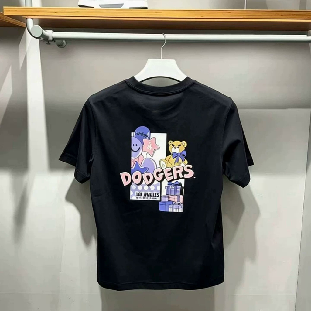 MBL เสื้อยืดคอกลมพิมพ์ลายน่ารักสําหรับผู้ชายและผู้หญิง