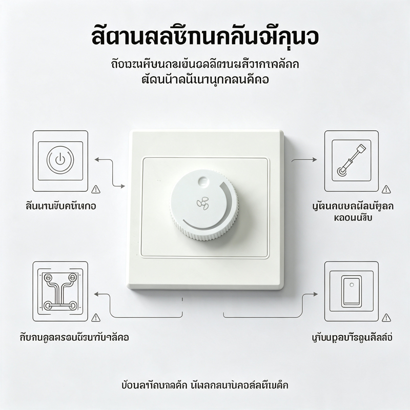 สวิตช์หรี่ไฟ LED (AC 110V-220V) ตัวปรับความสว่างหลอดไฟ ดิมเมอร์หรี่ไฟคุณภาพสูง สำหรับงานติดตั้งในบ้าน