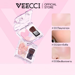 VEECCI บลัชออนไฮกลอสสี่ชิ้น One Plate Multi-Purpose มาพร้อมสีซาติน Matte Pearlescent