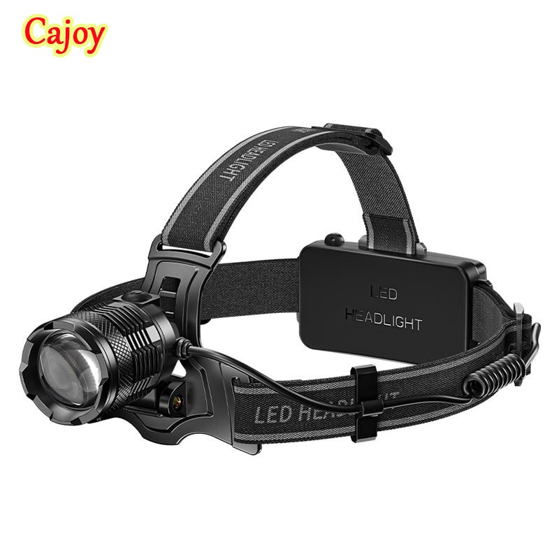 LED ไฟคาดหัว Zoomable 3 โหมด TD8018 P100 Type-C ชาร์จใหม่ได้กันน้ำสำหรับแคมป์ปิ้งกลางแจ้งล่าสัตว์ตก