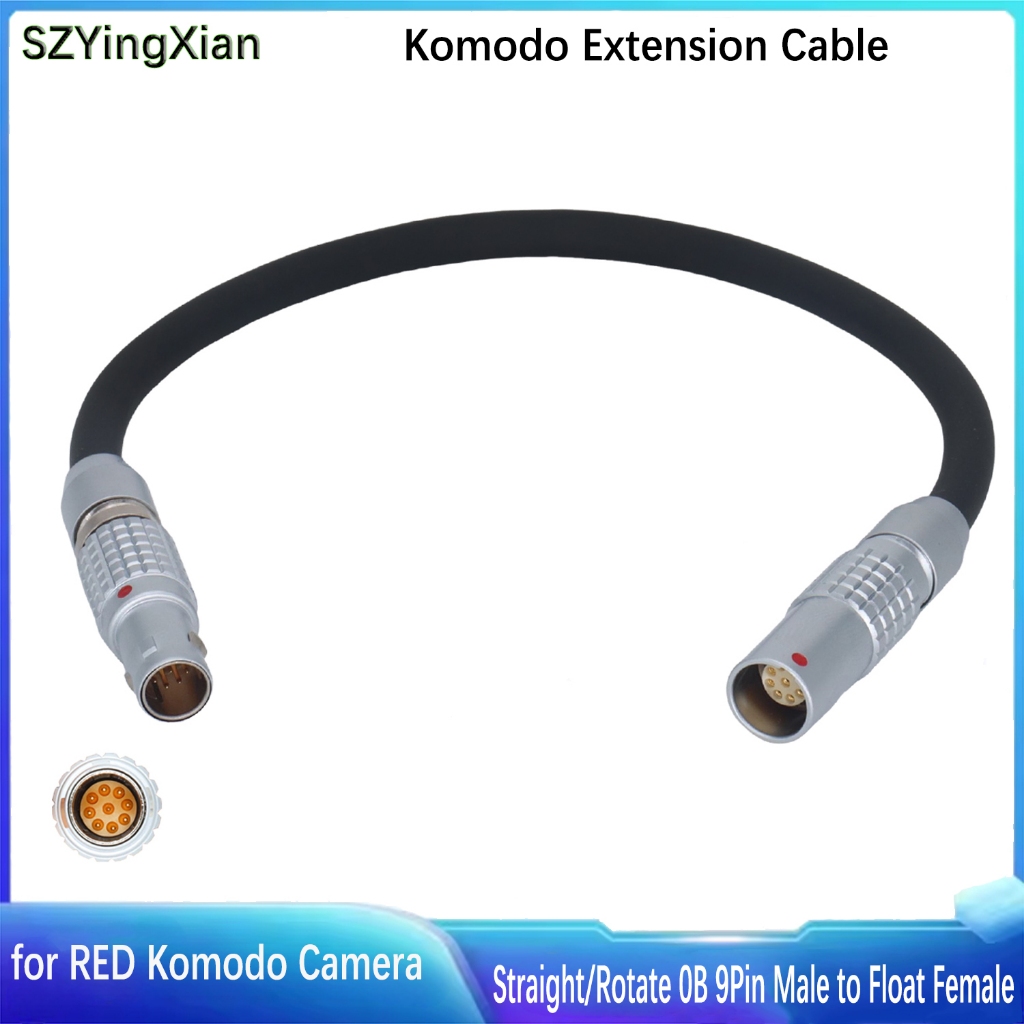 สายไฟขยาย FGG 0B 9Pin ชาย PHG Float 0B 9Pin หญิงสําหรับกล้องสีแดง Komodo