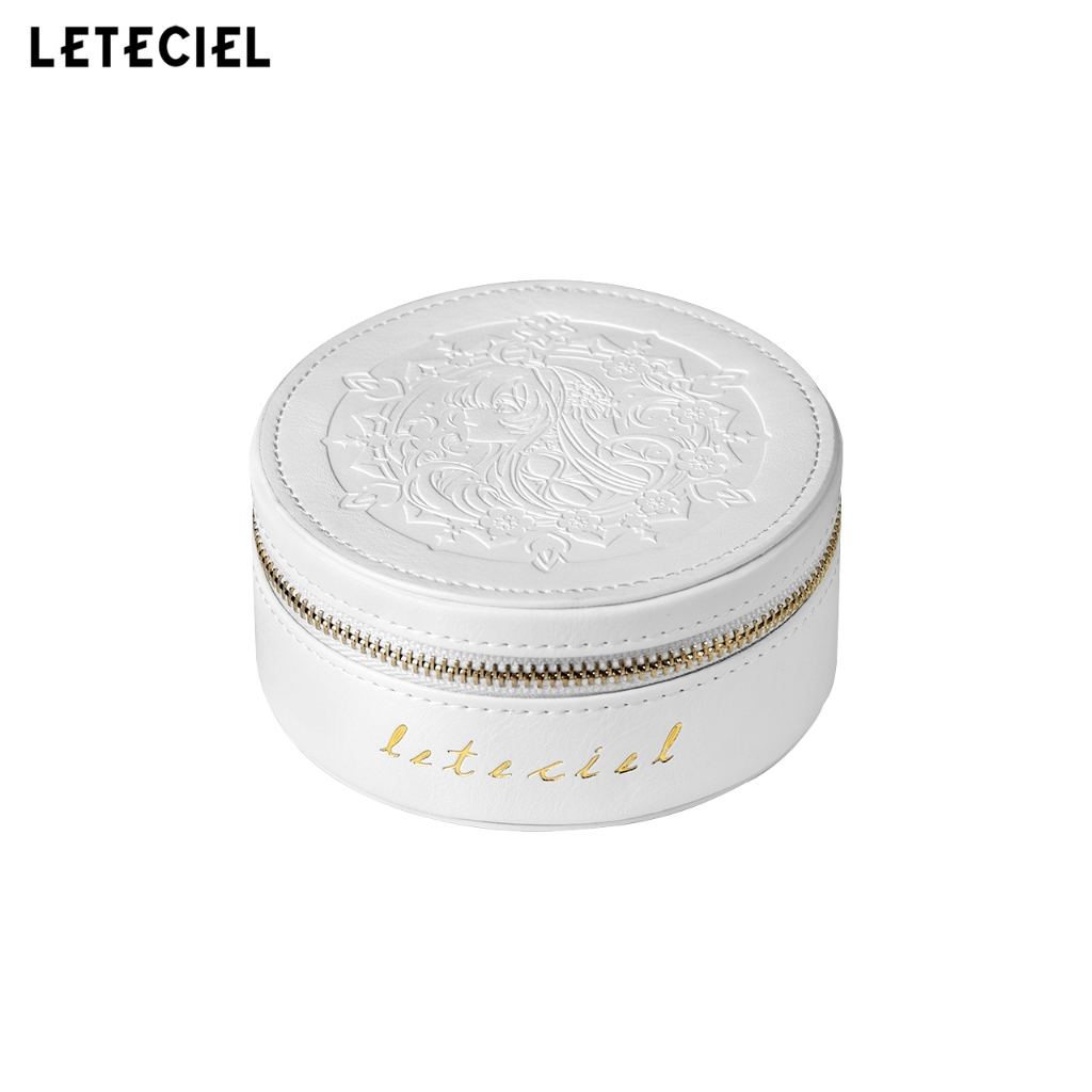 LETECIEL บทกวีดอกไม้ขนาดใหญ่นูนดิจิตอลหูฟังสายอุปกรณ์เสริมกระเป๋าเก็บ