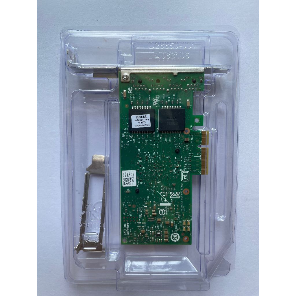 [สต๊อกพร้อม] Intel I350T4V2 รุ่น DELL Intel I350AM4 ชิปสี่พอร์ต 1G การ์ดเครือข่ายพอร์ตไฟฟ้าการ์ดเครื