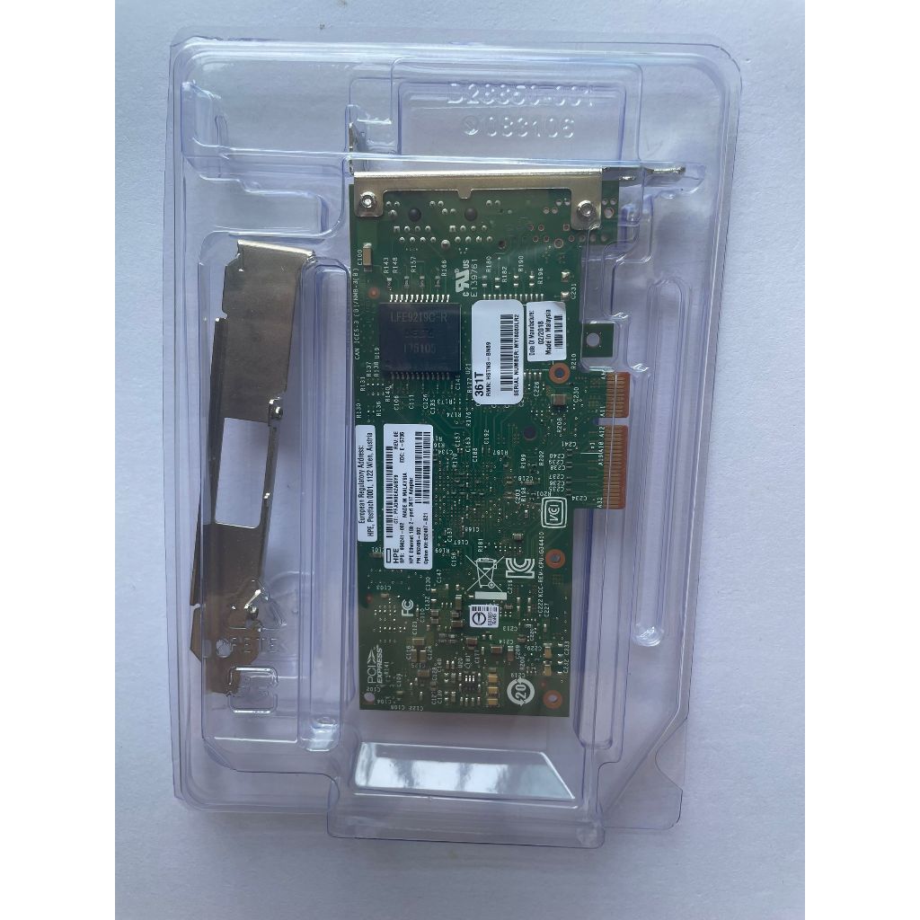 [สต๊อกพร้อม] Intel I350T2 สไตล์เดียวกัน HPE 361T Dual Port 1G การ์ดเครือข่าย Intel I350AM4 ชิปพอร์ตค