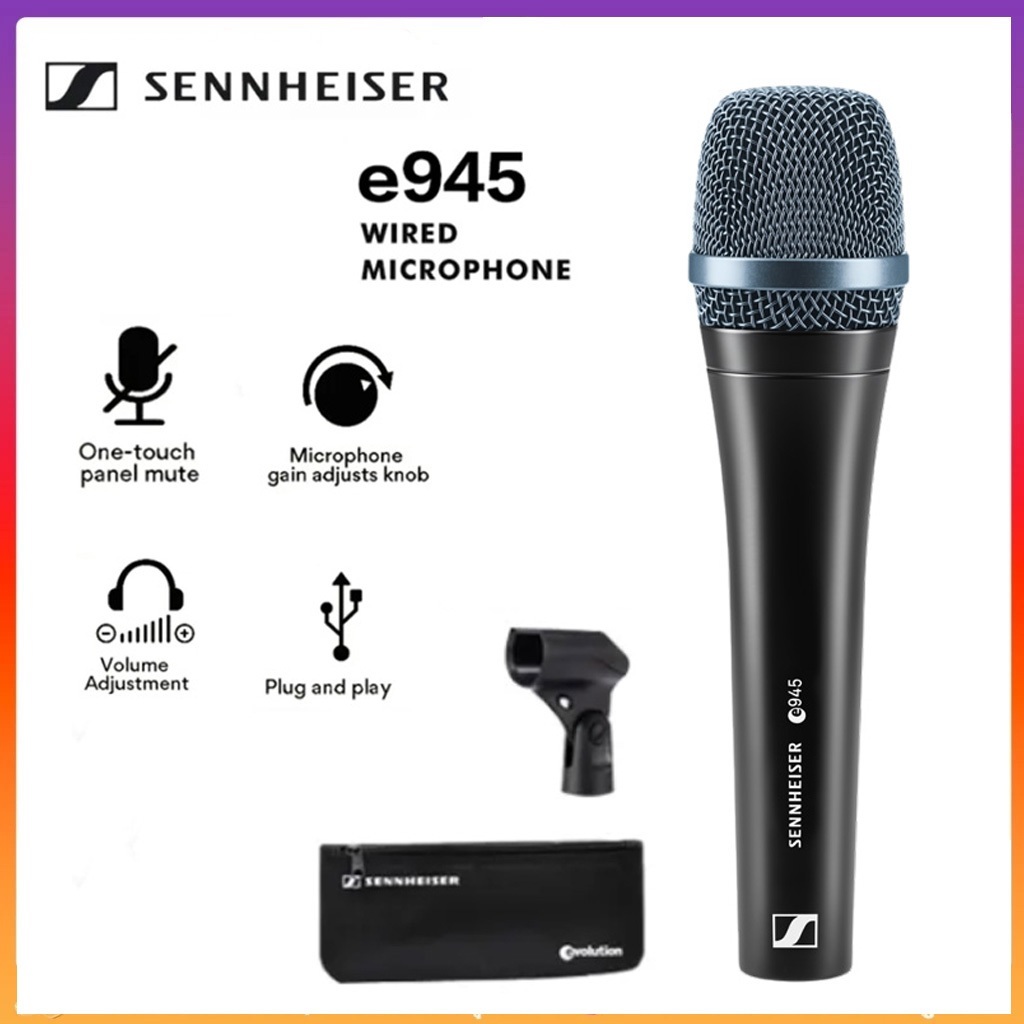ไมโครโฟน Sennheiser E945 เหมาะสําหรับการแสดงเสียงร้อง