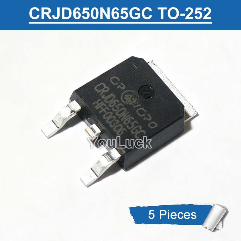 5 ชิ้น CRJD650N65 CRJD650N65GC TO-252 650V/7A N-Channel MOSFET ทรานซิสเตอร์ใหม่เดิม
