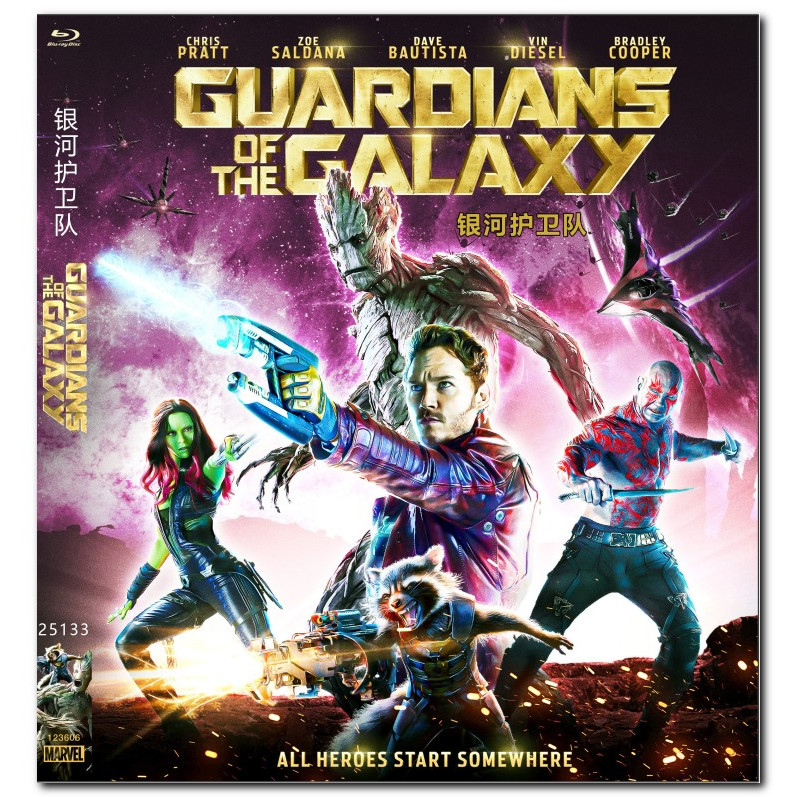 [ภาษาอังกฤษ][คลังสินค้าพร้อม] ภาพยนตร์ Blu-ray HD 4K UHD 1080P Guardians of the Galaxy(3D)