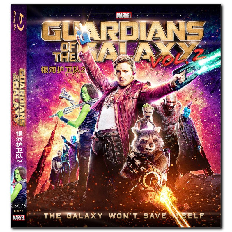 [ภาษาอังกฤษ][คลังสินค้าพร้อม] ภาพยนตร์ Blu-ray HD 4K UHD 1080P Guardians of the Galaxy 2(3D)