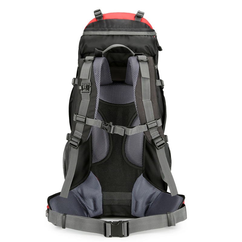 Cross-Border Camping ผู้ชายผู้หญิงกลางแจ้งขนาดใหญ่ความจุ 60L เดินป่าเดินป่ากระเป๋า
